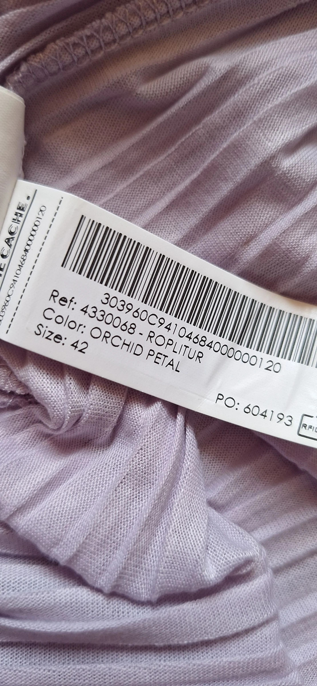 Vestido de verão plissado com cintura lilás Cache cache 💜 – photo 4